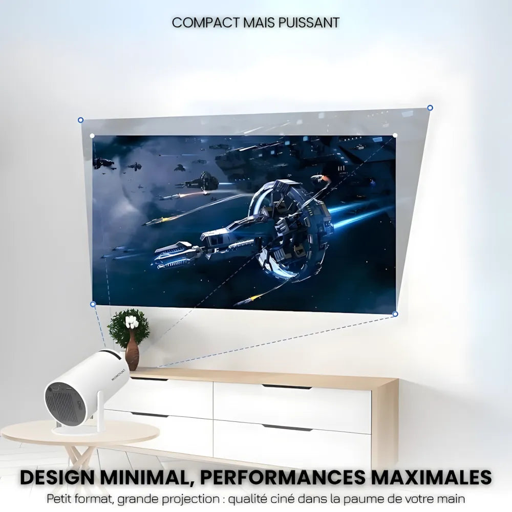 Portable HD Smart Projector - Android 11, 180° | Immersive Cinema