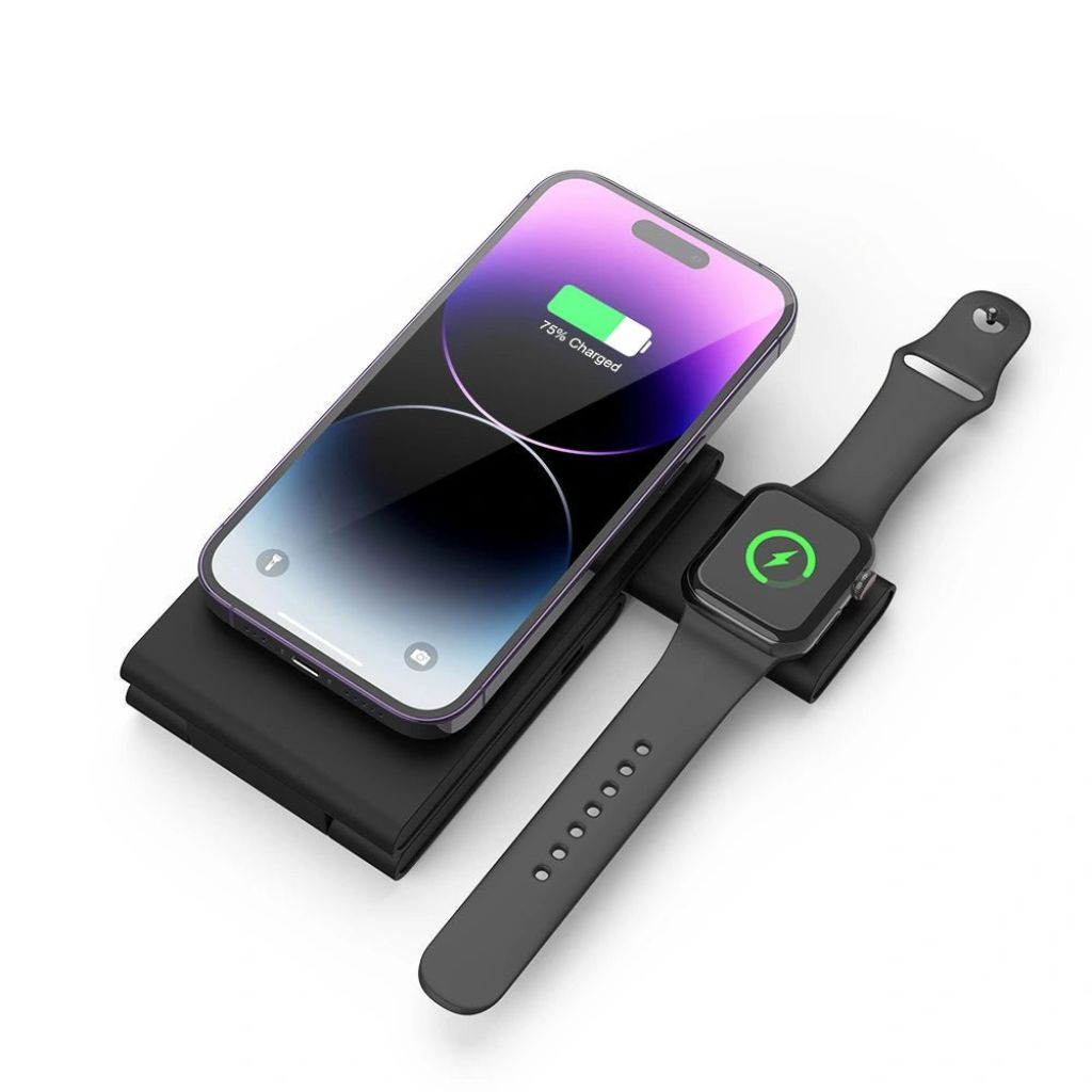 3 in 1 Wireless Charger - Foldable White | Fast Charge