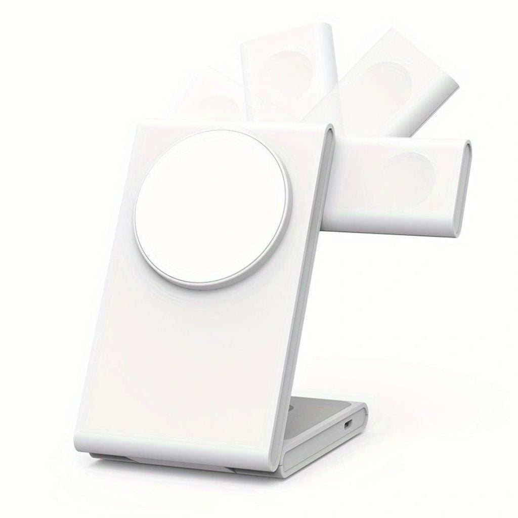 3 in 1 Wireless Charger - Foldable White | Fast Charge