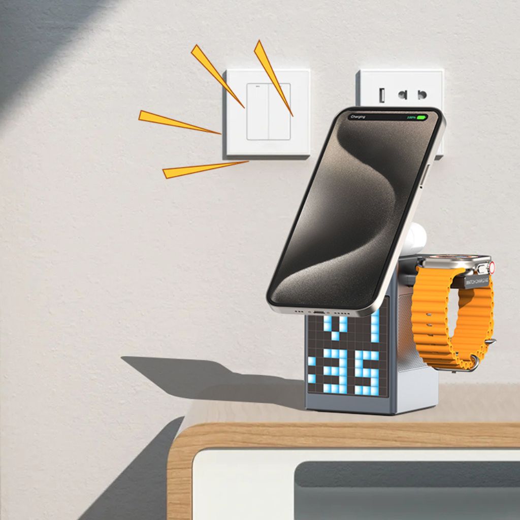 Magnetic Charger - 3-in-1 Wireless | Clutter-Free