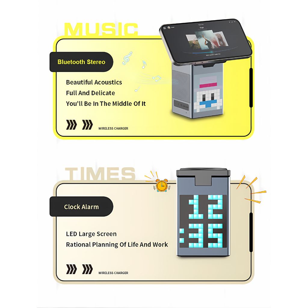 Magnetic Charger - 3-in-1 Wireless | Clutter-Free