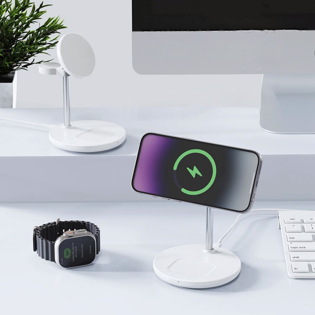 Magnetic Wireless Charger - 3-in-1, Fast Charge | Declutter