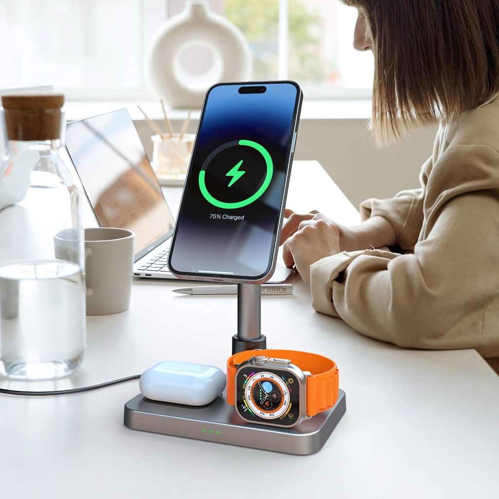 Magnetic Wireless Charger - 3-in-1 Apple | Fast Charge
