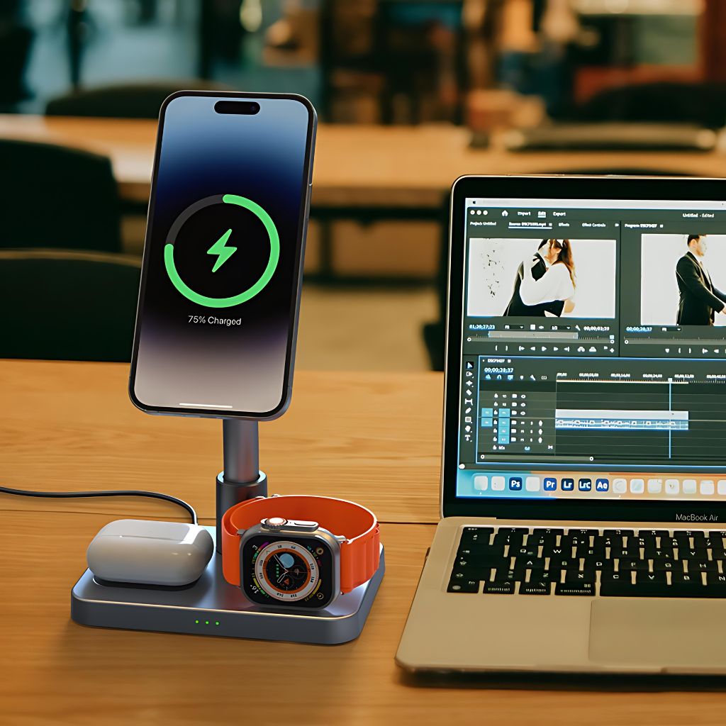 Magnetic Wireless Charger - 3-in-1 Apple | Fast Charge