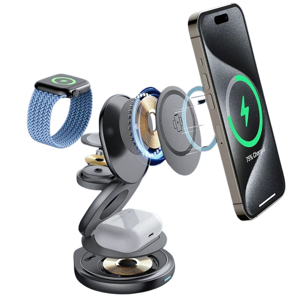 Apple Charging Station - Foldable, 3-in-1 | Clutter-Free