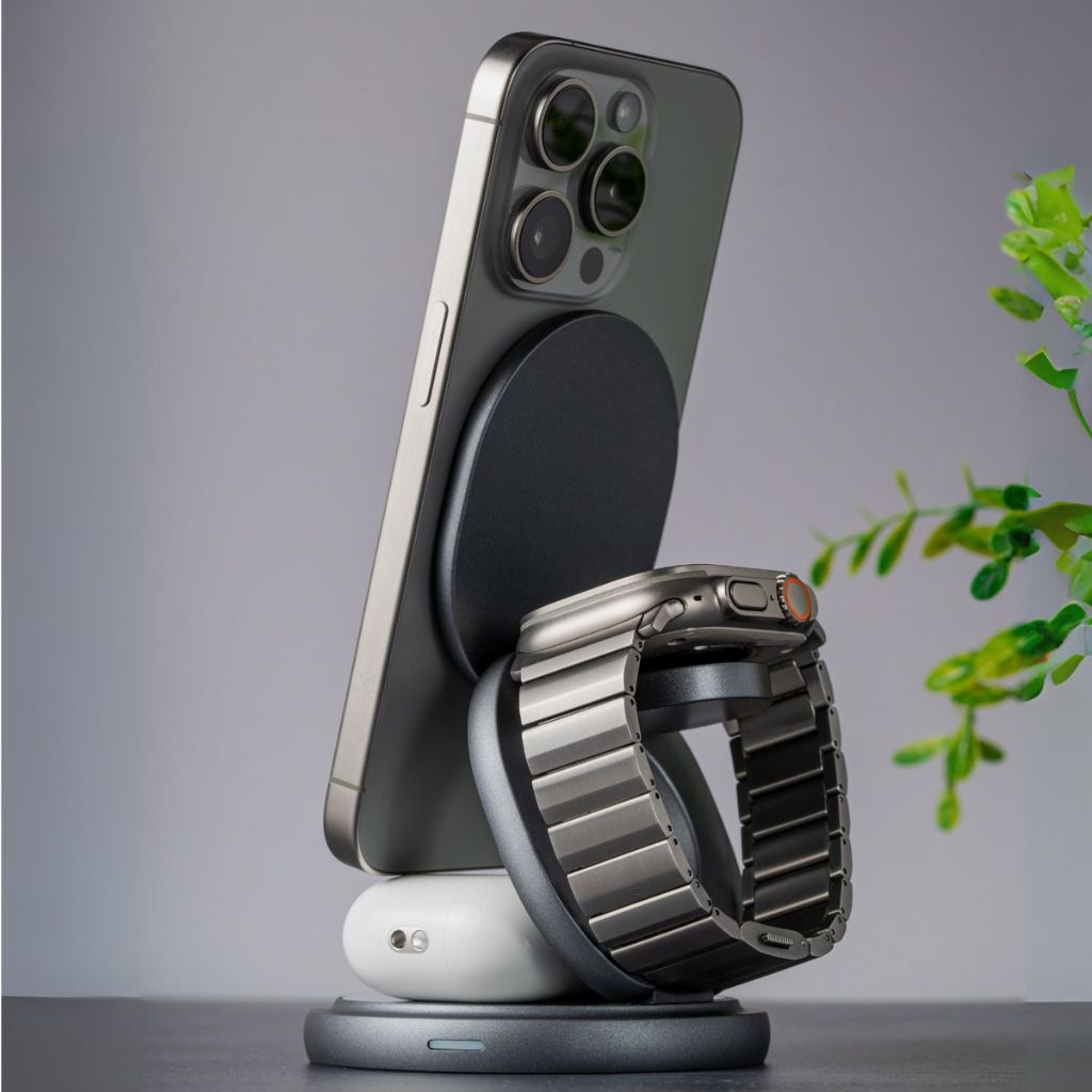 Apple Charging Station - Foldable, 3-in-1 | Clutter-Free