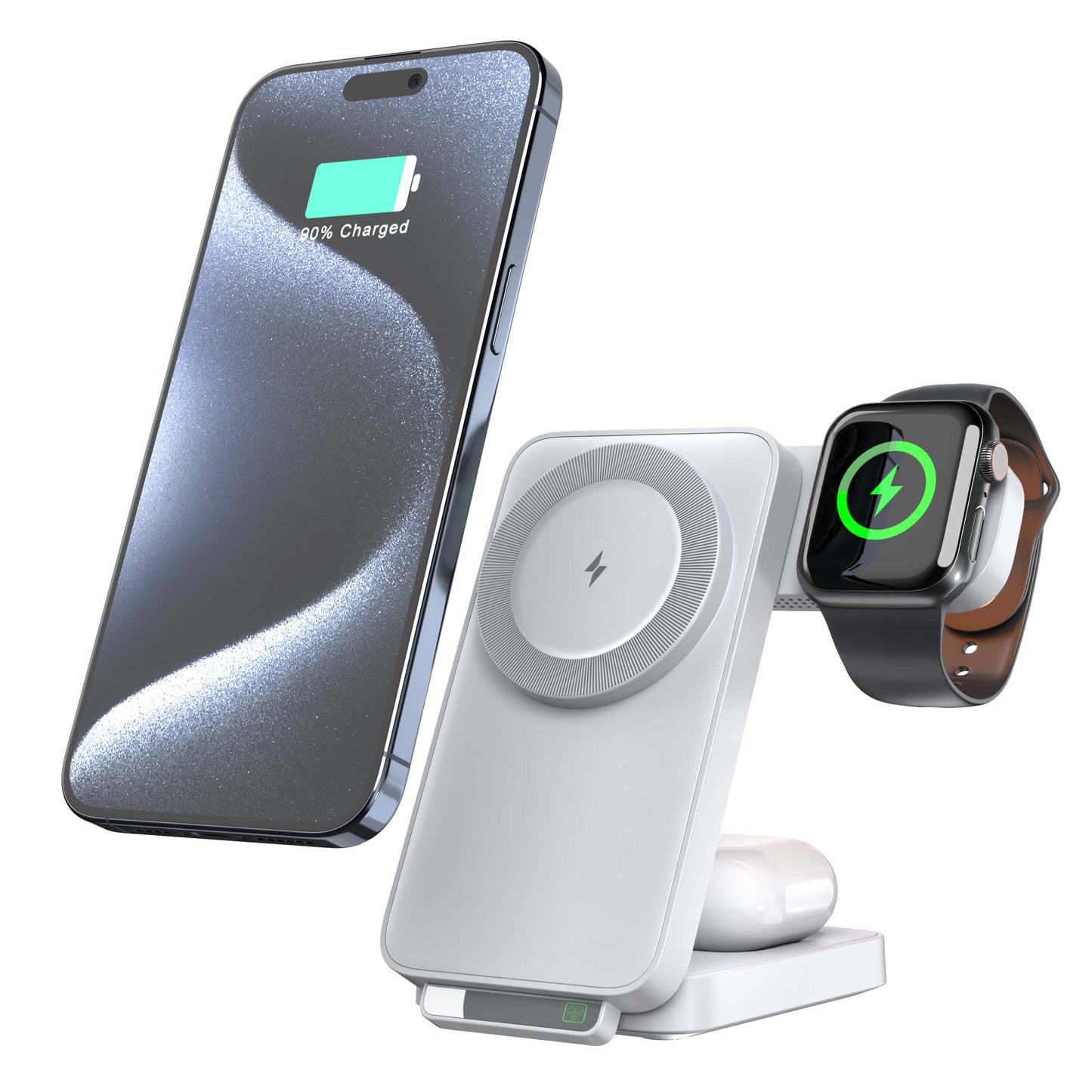 Apple 3-in-1 Foldable Charger - Wireless, Fast | Declutter