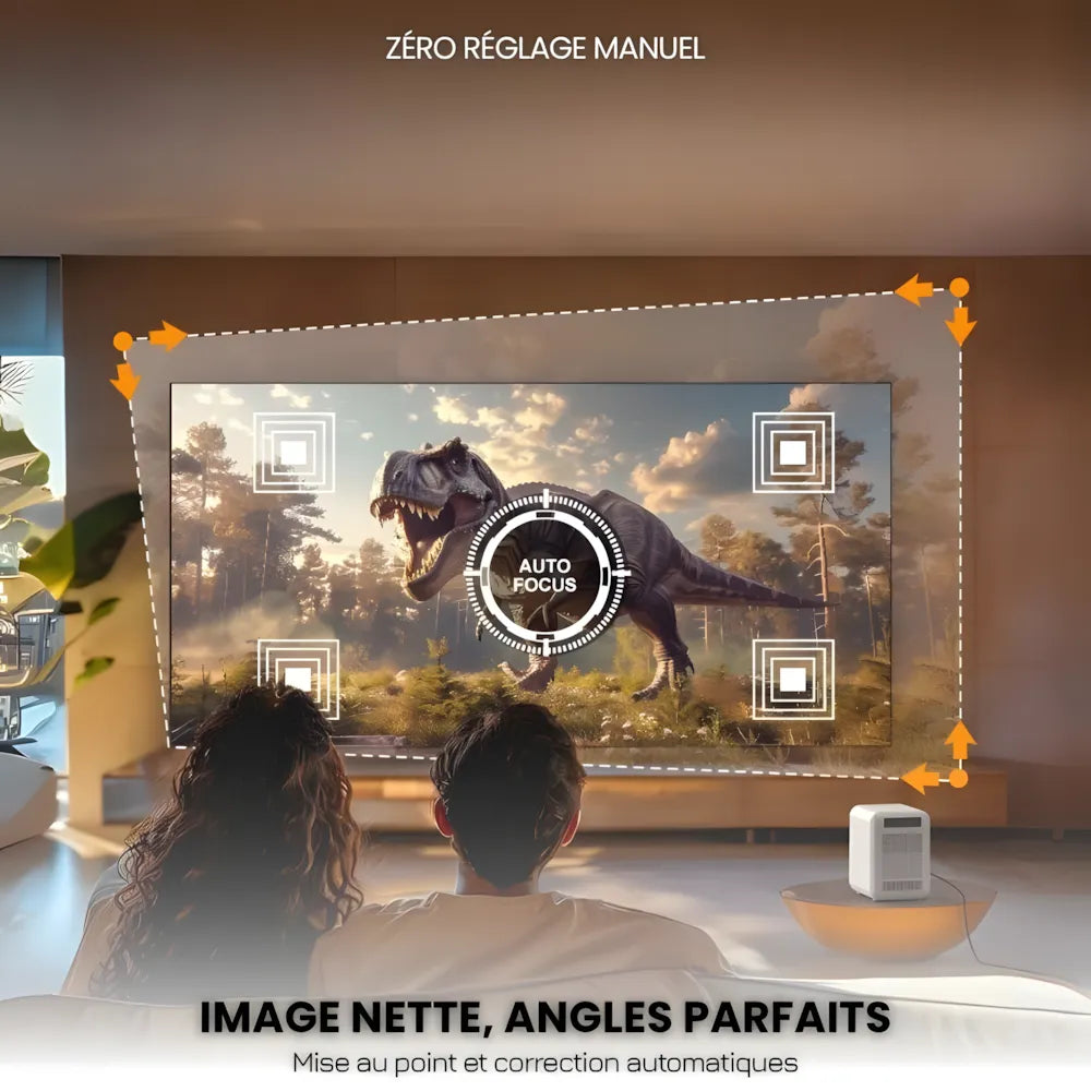 Portable Android Projector - HD, Auto Focus | Cinema Anywhere
