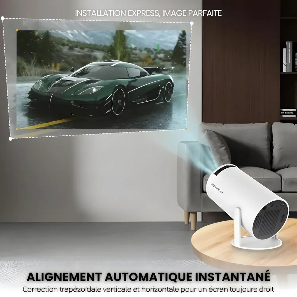 Portable HD Smart Projector - Android 11, 180° | Immersive Cinema