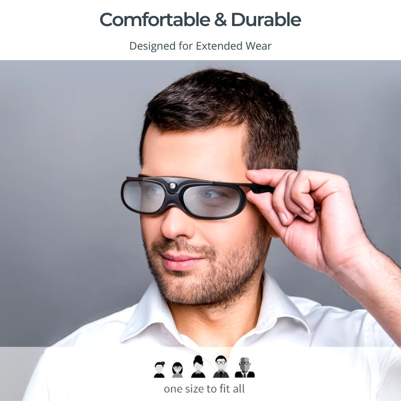 3D Glasses - DLP-Link, Lightweight | Immersive Experience