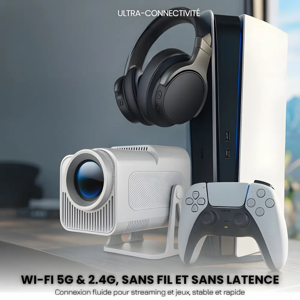 Full HD Portable Projector - Android 13, 1080p | Cinema Anywhere