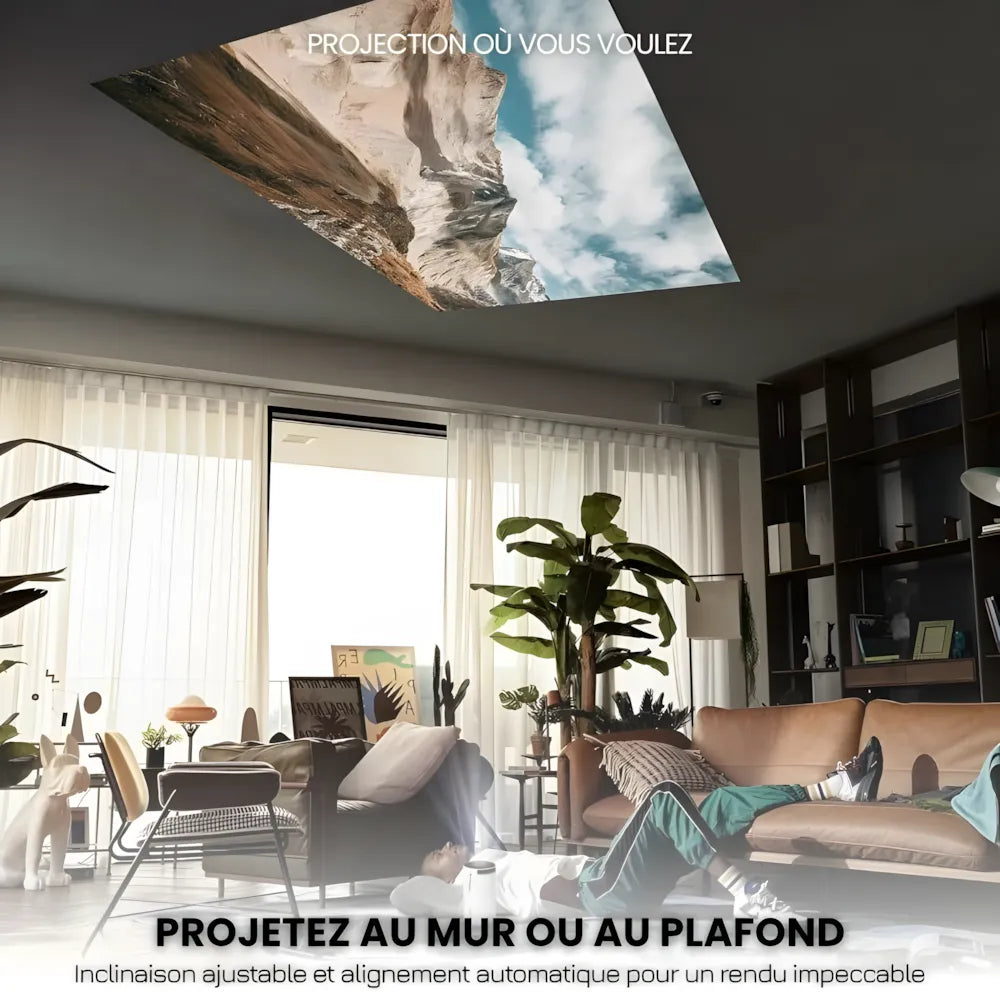 Portable HD Smart Projector - Android 11, 180° | Immersive Cinema