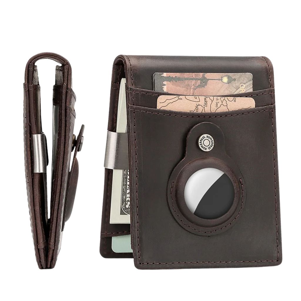 AirTag Leather Wallet - RFID Blocking, Slim | Secure Style