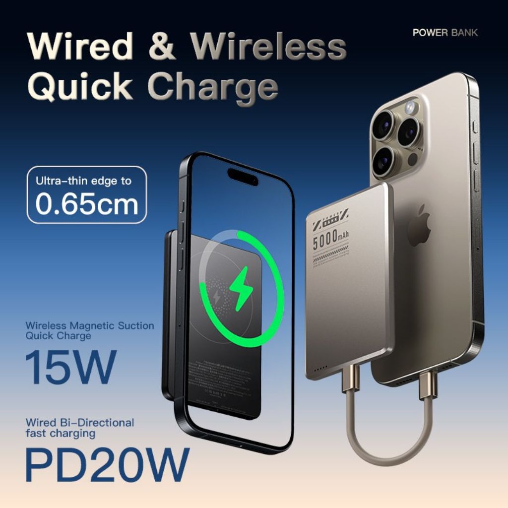 MagSafe Power Bank - Slim, Magnetic | Wireless Charging