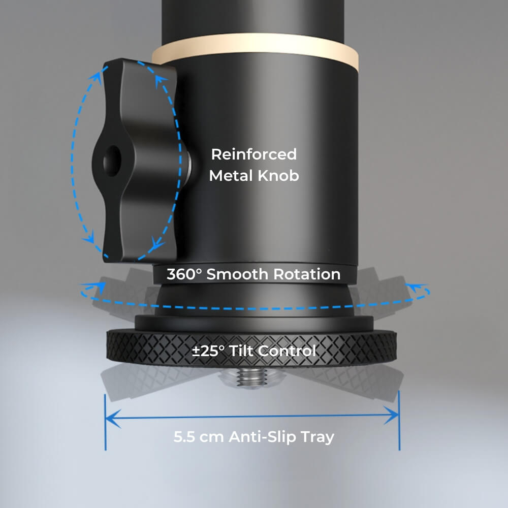Projector Ceiling Mount - 360° Rotation, Aluminum | Immersive Viewing