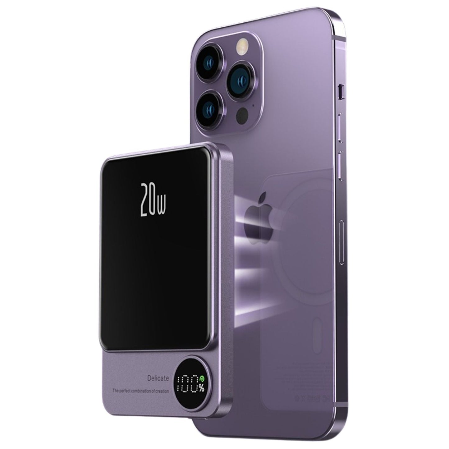 Magnetic iPhone Power Bank - Ultra-Slim, Portable | Seamless Power