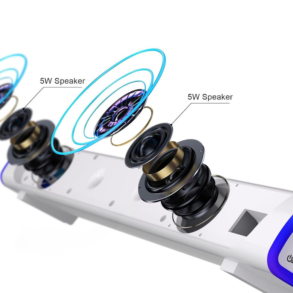 Gaming Soundbar - LED, USB | Immersive Sound