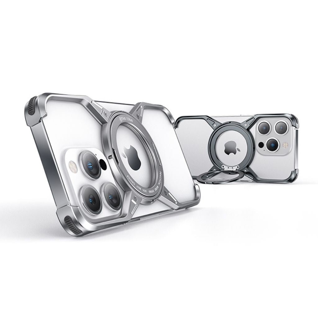 iPhone 16 Pro Max Case - Silver Magnetic | Protection