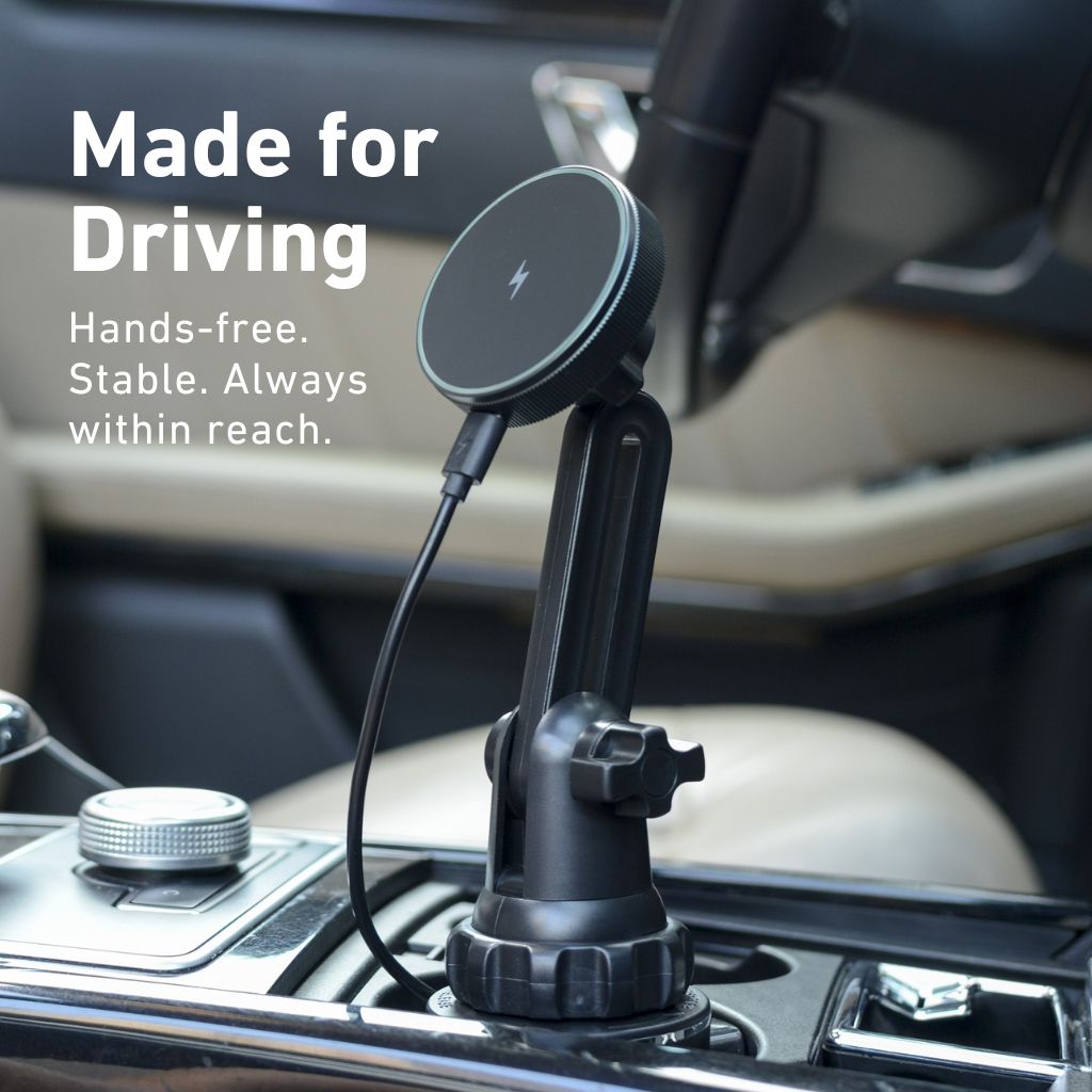 MagSafe Car Mount - Magnetic Cup Holder | Hands-Free