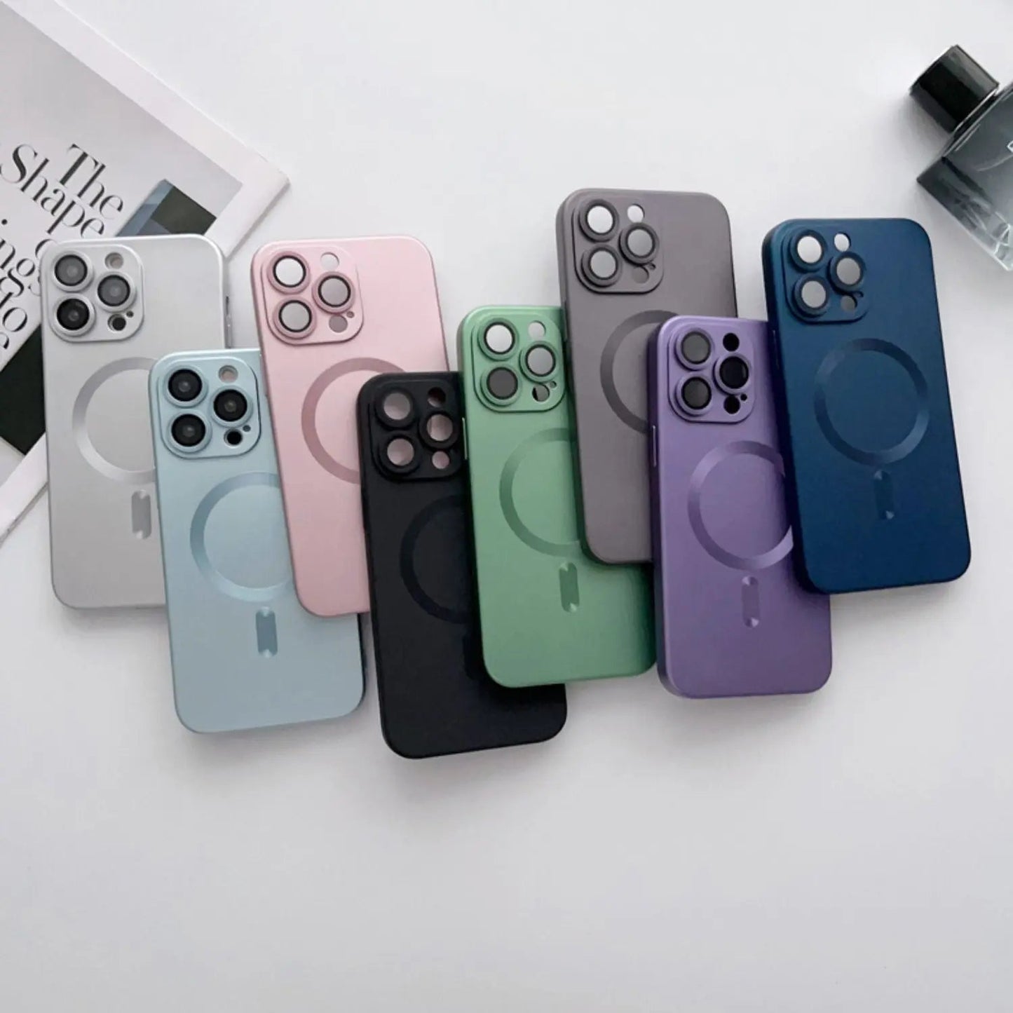 iPhone 15 Pro Max Magnetic Case Silver - Silicone, MagSafe | Style
