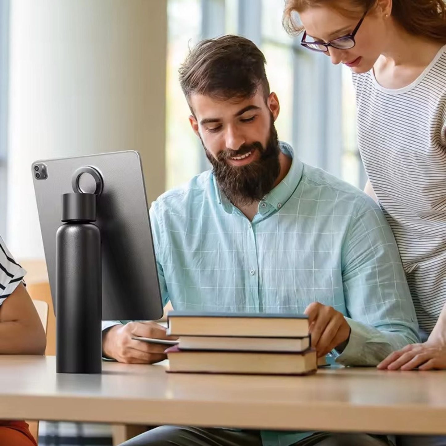 MagSafe Water Bottle - Stainless Steel | Hydration & Productivity