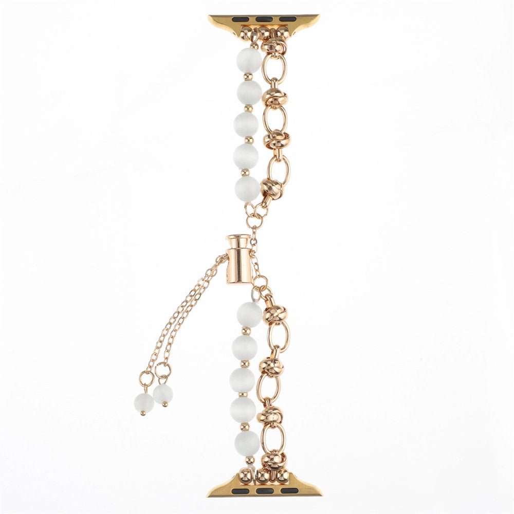 Pearl Apple Watch Strap - Rose Gold, Elastic | Elegant