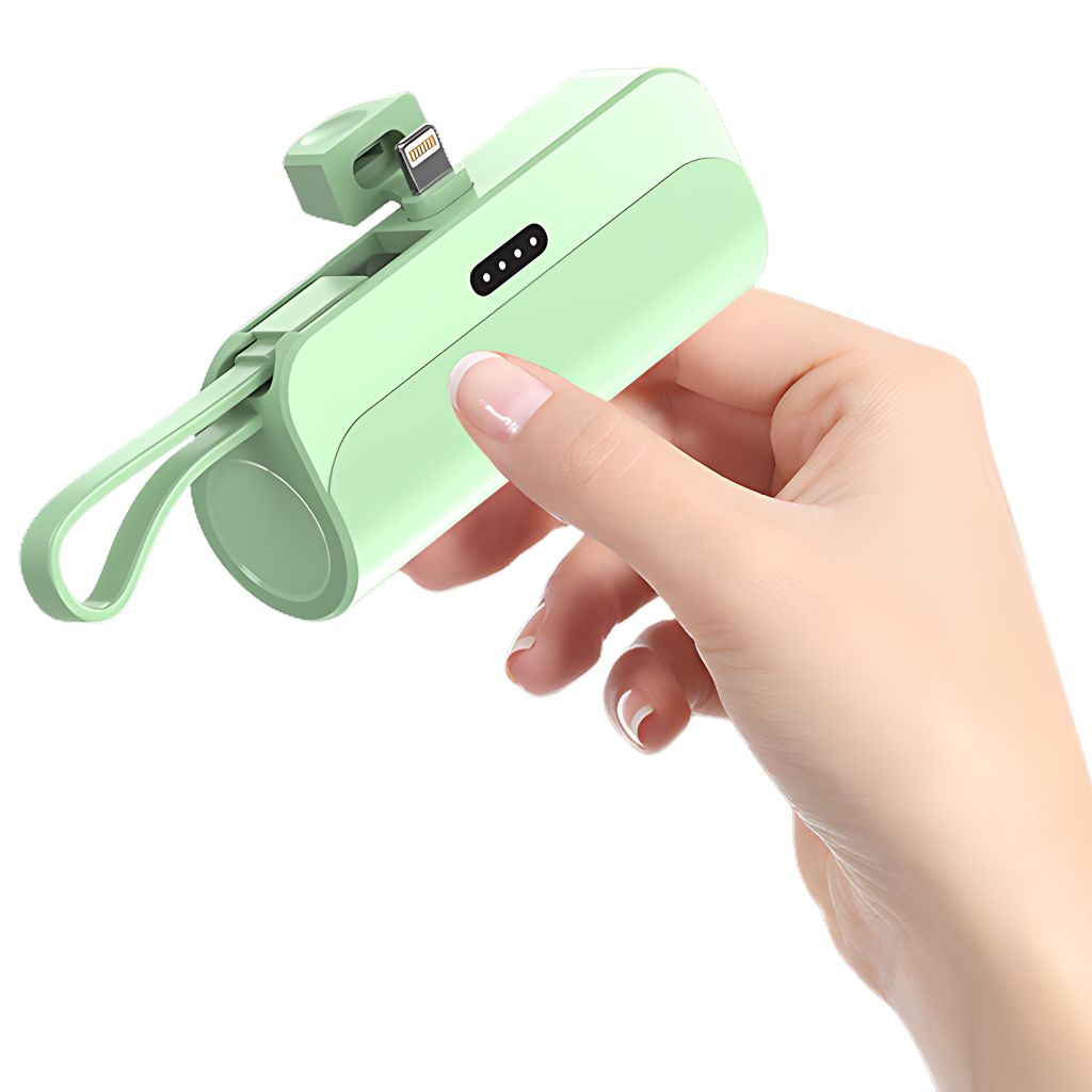 Mini Power Bank - Compact, USB-C | Portable Style