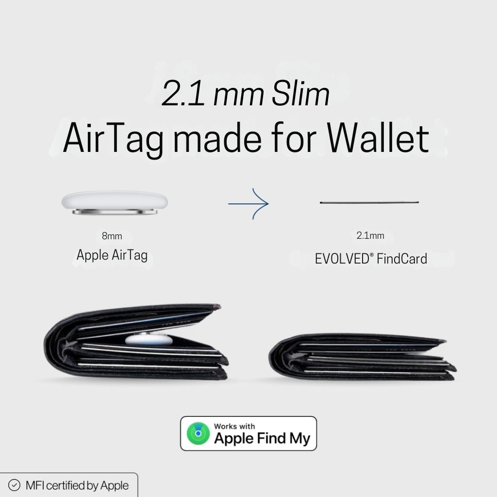Wallet Tracker Card - Ultra-Thin, Find My | Peace of Mind