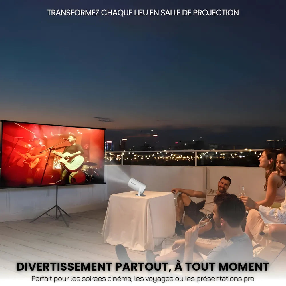 Portable HD Smart Projector - Android 11, 180° | Immersive Cinema