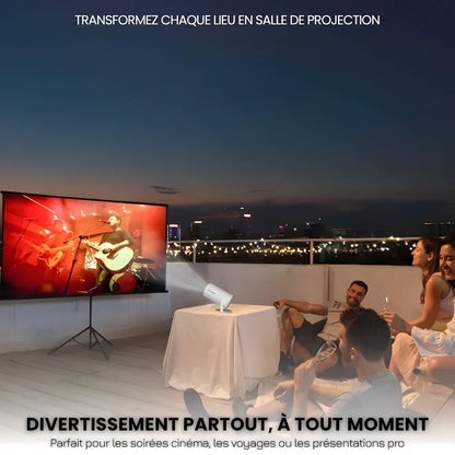 Portable HD Smart Projector - Android 11, 180° | Immersive Cinema