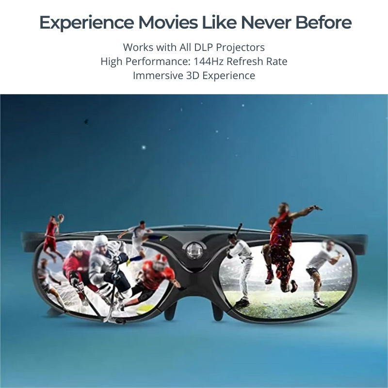 3D Glasses - DLP-Link, Lightweight | Immersive Experience