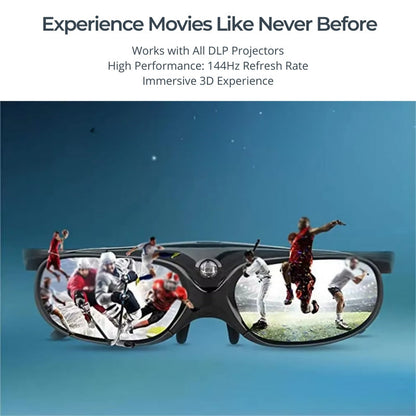 3D Glasses - DLP-Link, Lightweight | Immersive Experience