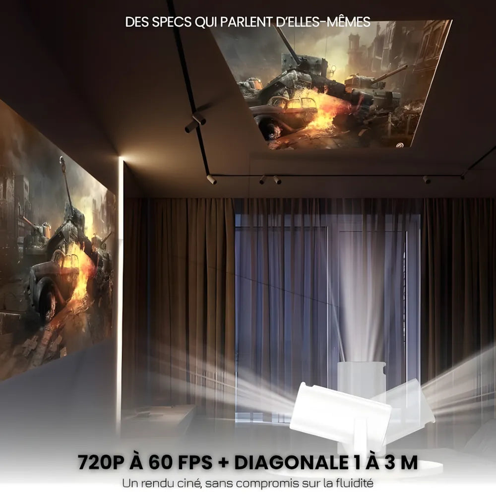 Portable Projector - HD Mini, Smart | Cinematic Brilliance