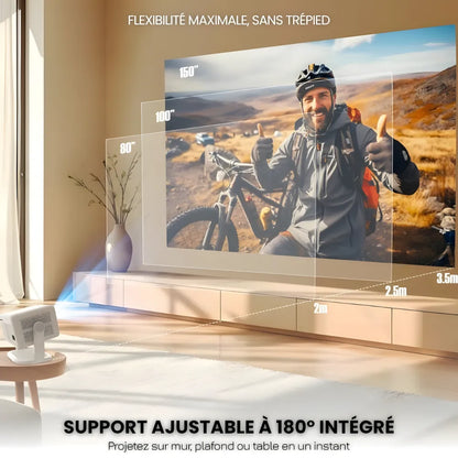 Smart Portable Projector - 1080p, Android 11 | Cinema Anywhere