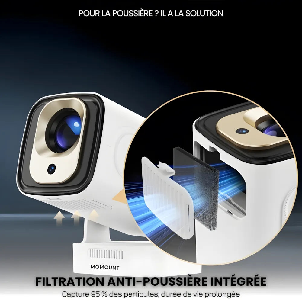 Portable Smart Projector - Android 11, 1080p | Home Cinema