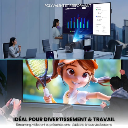 Full HD Portable Projector - Android 13, 1080p | Cinema Anywhere