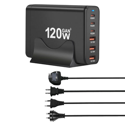120W GaN Charger - 6 Port Fast Charger | Travel Ready