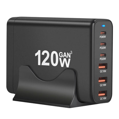 120W GaN Charger - 6 Port Fast Charger | Travel Ready