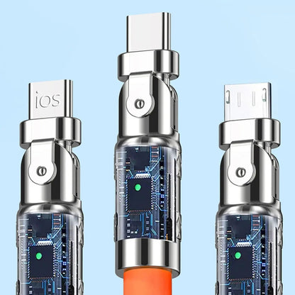 120W Triple Charging Cable - Fast Charge, 3-in-1 | Universal