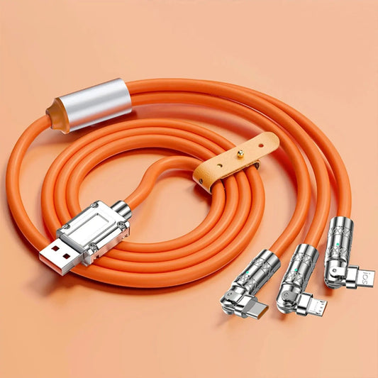 120W Triple Charging Cable - Fast Charge, 3-in-1 | Universal