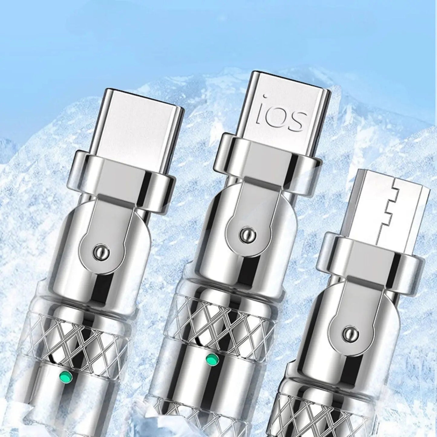 120W Triple Charging Cable - Fast Charge, 3-in-1 | Universal