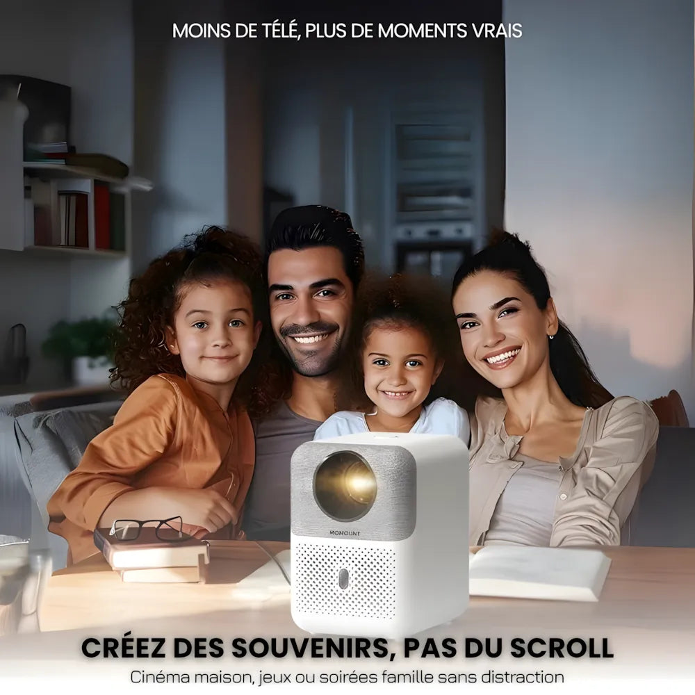 Portable Android Projector - HD, Auto Focus | Cinema Anywhere