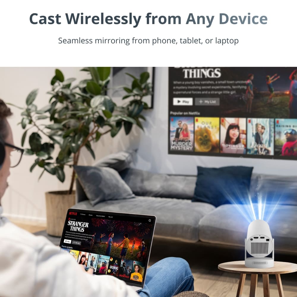 Portable Home Cinema Projector - 135-inch, LED | Immersive