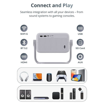 Smart Projector - 2K, 120" | Immersive Cinema