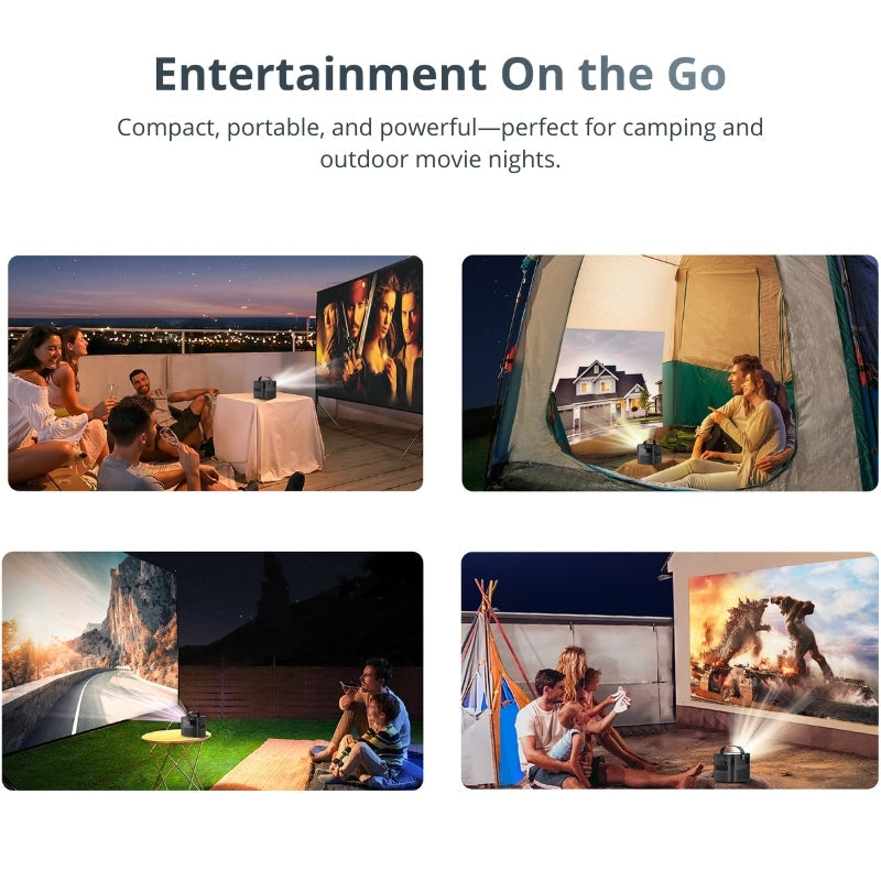 Portable Projector - 1080p, Google TV | Cinematic Anywhere