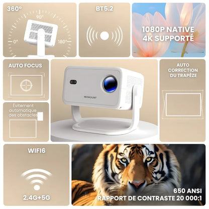 Smart Portable Projector - 1080p, Android 11 | Cinema Anywhere