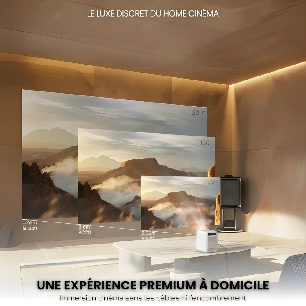 Portable Android Projector - HD, Auto Focus | Cinema Anywhere