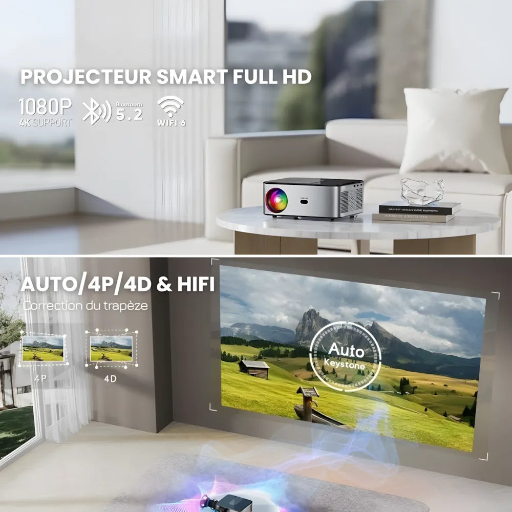 Smart Projector - Full HD, Android 9.0 | Home Cinema