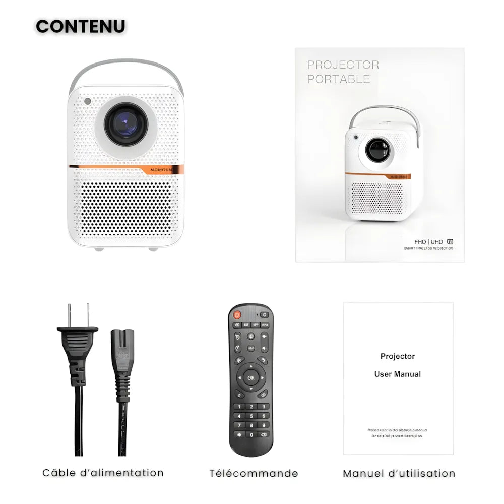 Portable Android Projector - 6K, Autofocus | Cinema Anywhere
