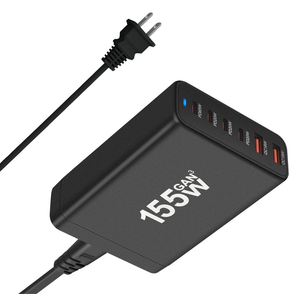 155W GaN Charger - Multi-Port USB-C - Fast Charging